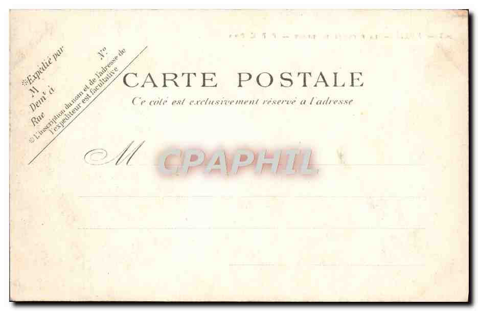 CPA Paris La Faculte de Droit Universite — Rückseite