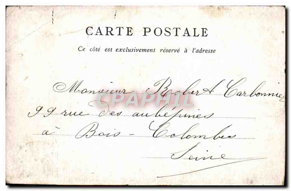 CPA Palais Bourbon paris  — Rückseite