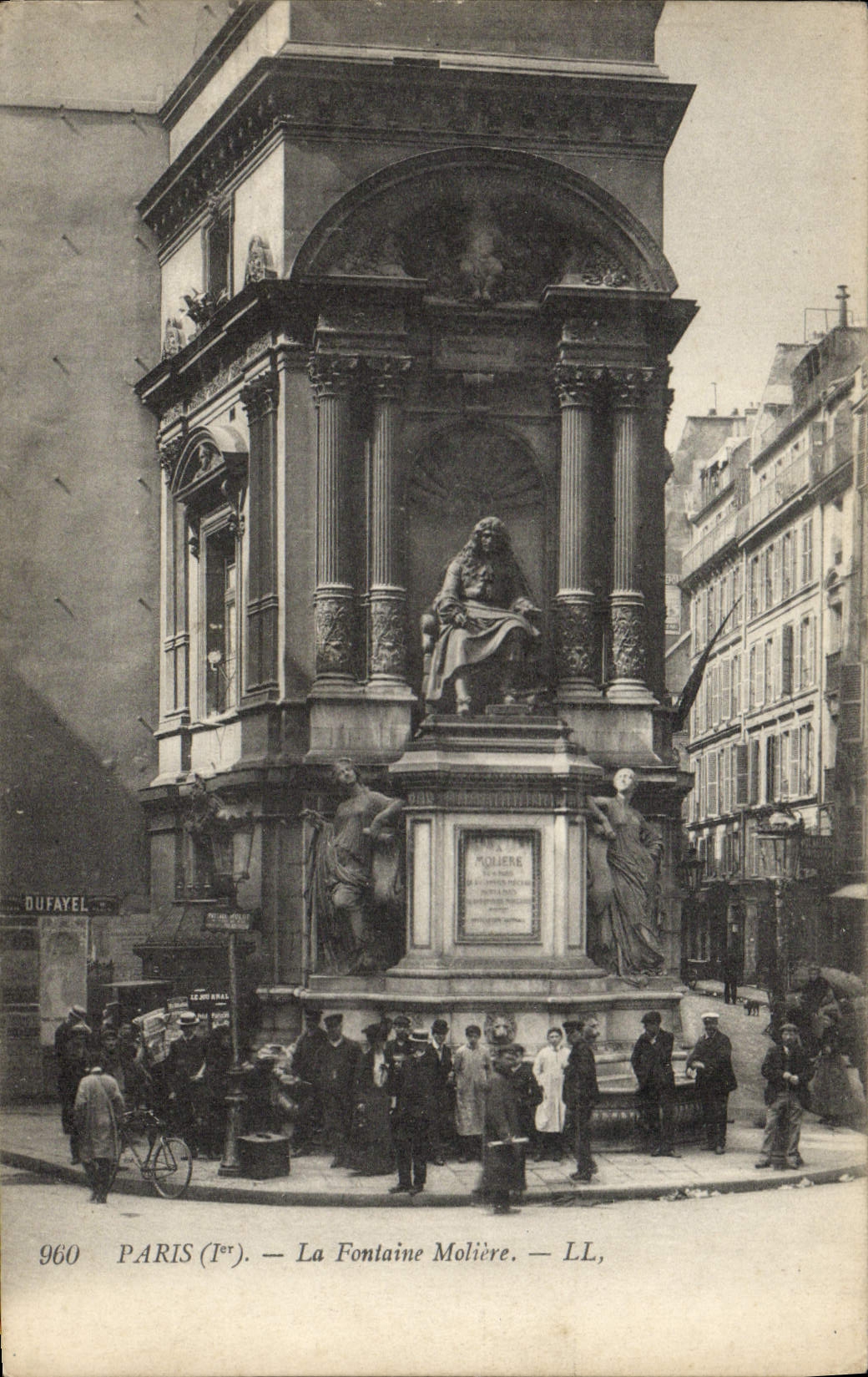 CPA Paris La Fontaine Moliere 