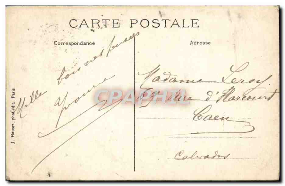 CPA Paris Eglise de la Madeleine  — Rückseite