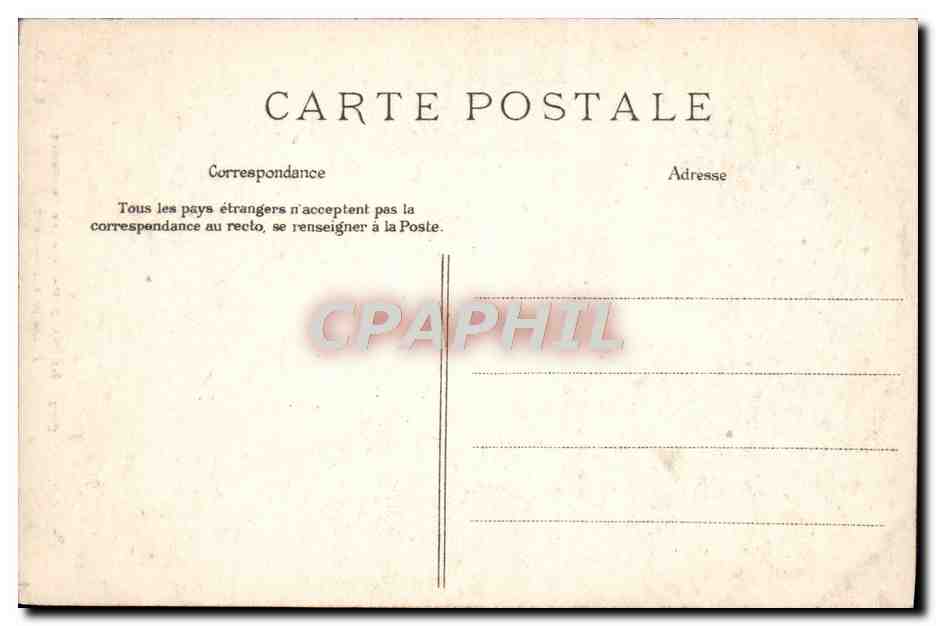 CPA Paris Presidence du Senat Escalier d'Honneur  — Rückseite