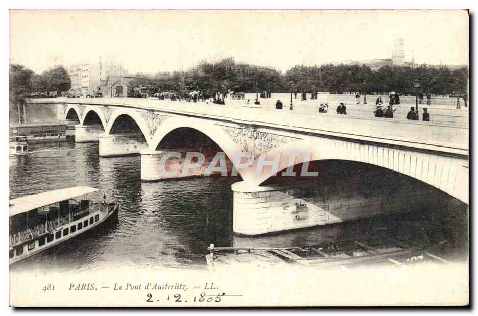 CPA Paris Le Pont d'Austerlitz 