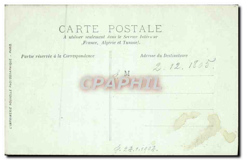 CPA Paris Le Pont d'Austerlitz  — Verso
