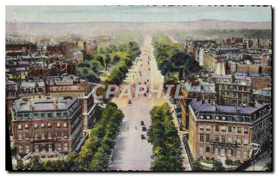 CPA Paris Avenue Foch vue de l'Arc de Triomphe 