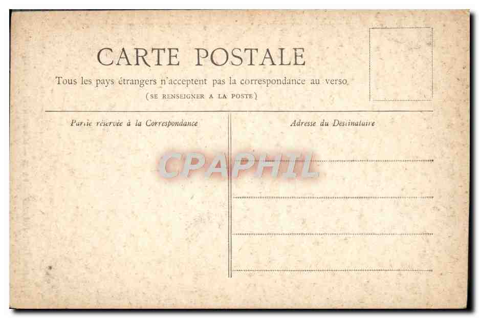 CPA Paris Belvedere des Buttes Chaumont  — Verso