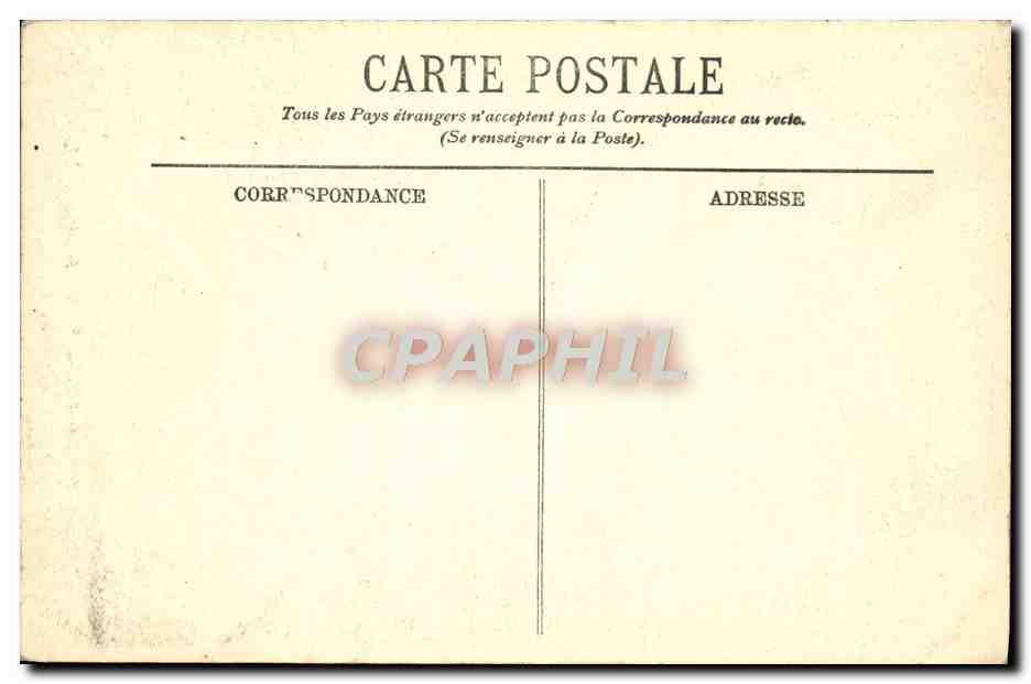 CPA Paris Hotel de Ville La Salle des Fetes  — Rückseite