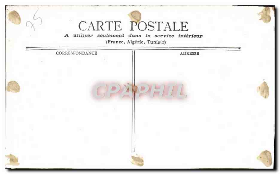 CPA Paris La Grille du Parc Monceau  — Verso