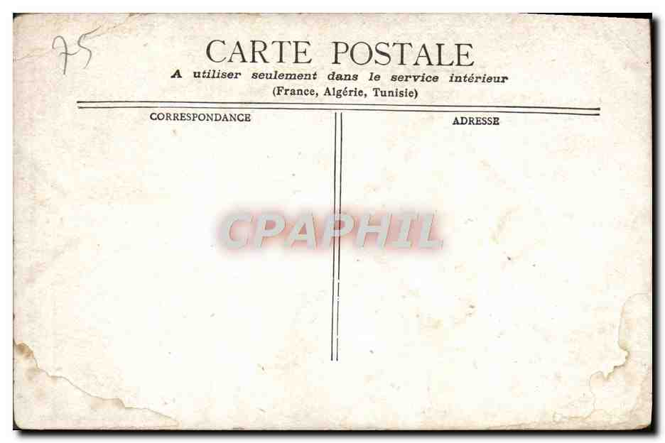 CPA Paris Le Nouvel Opera Comique la Place Boieldieu — Back