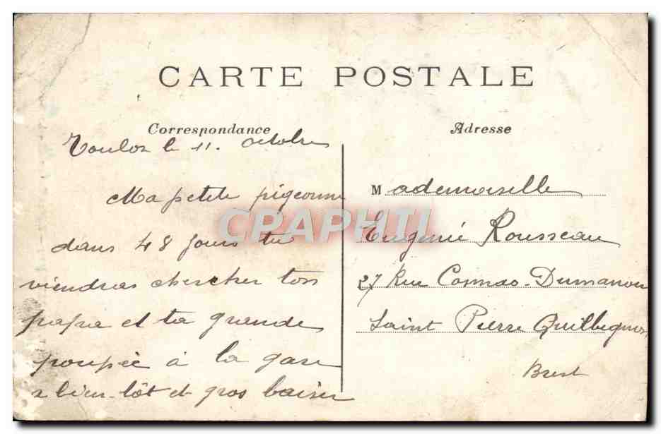 CPA Paris Buttes Chaumont Le Belvedere  — Verso