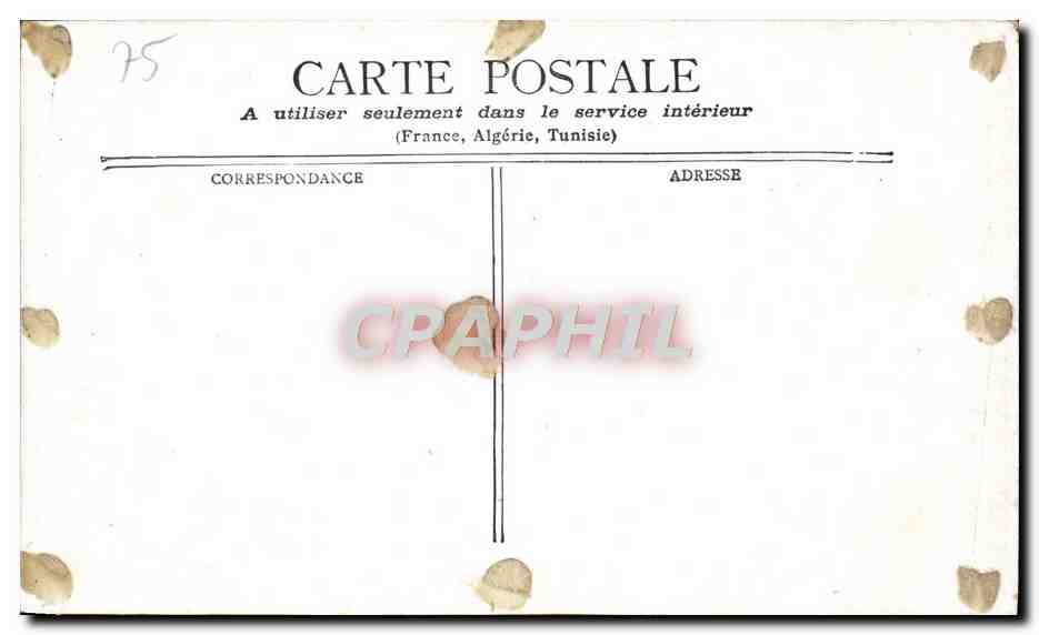 CPA Paris Perspective du Doul Poissonniere  — Rückseite