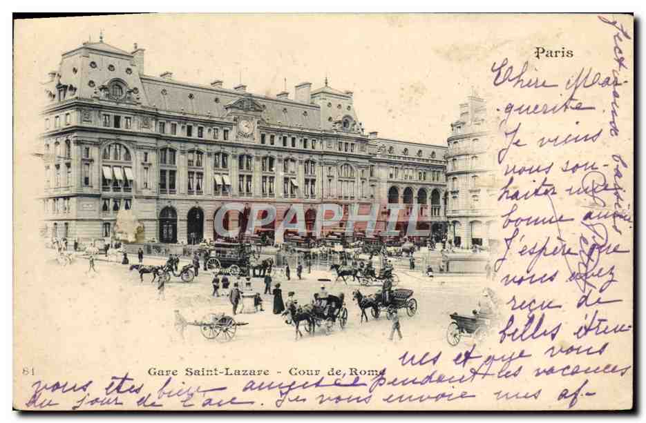 CPA Paris Saint Lazare Cour de Rome 