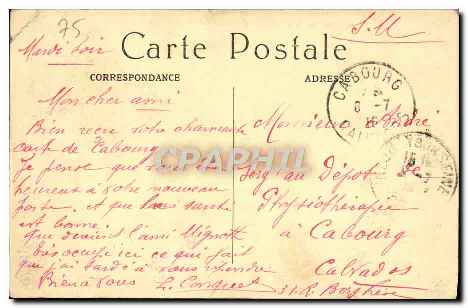 CPA Paris Boulevard des Italiens  — Rückseite