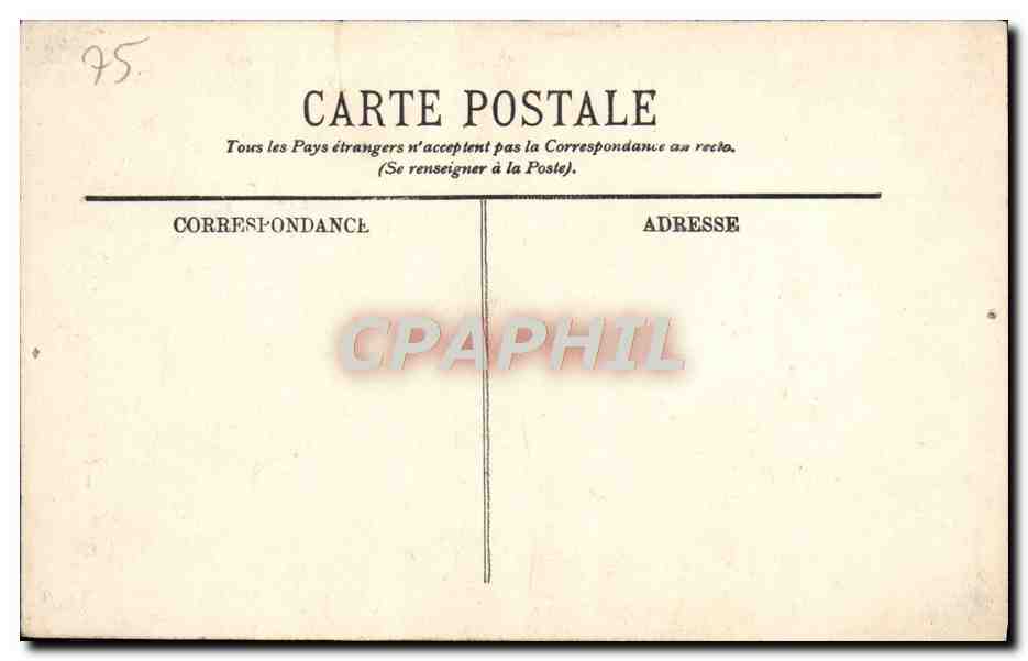 CPA Paris Le Moulin Rouge  — Rückseite