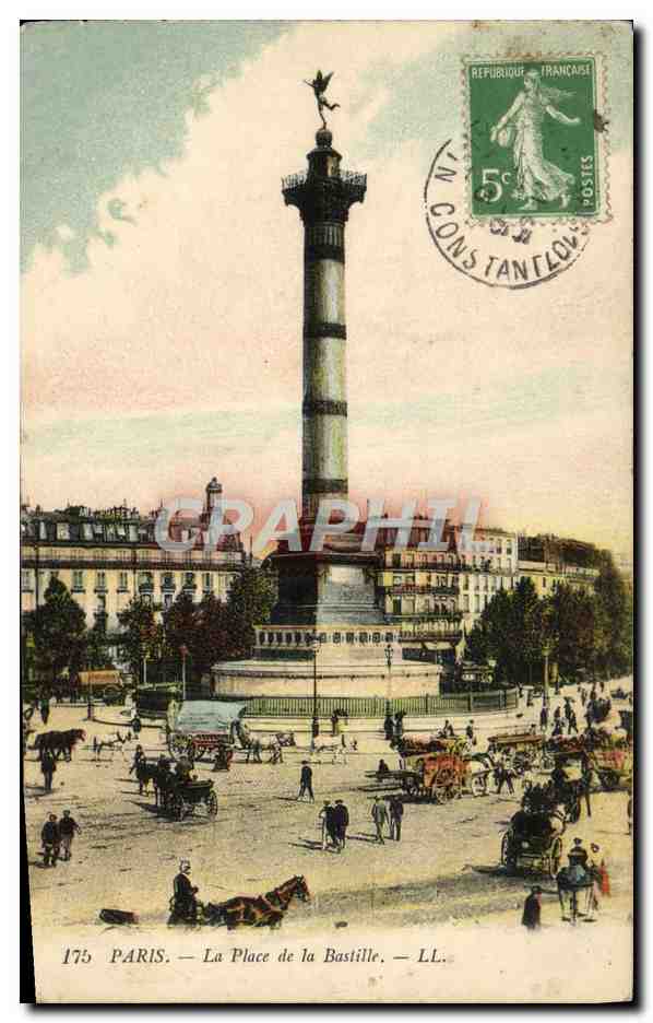 CPA Paris La Place De La Bastille