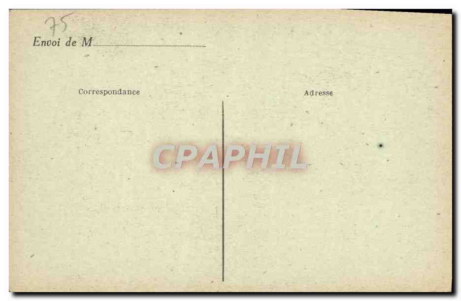 CPA Paris Arc De Triomphe De I'Etoile Tombe du soldat inconnu — Rückseite