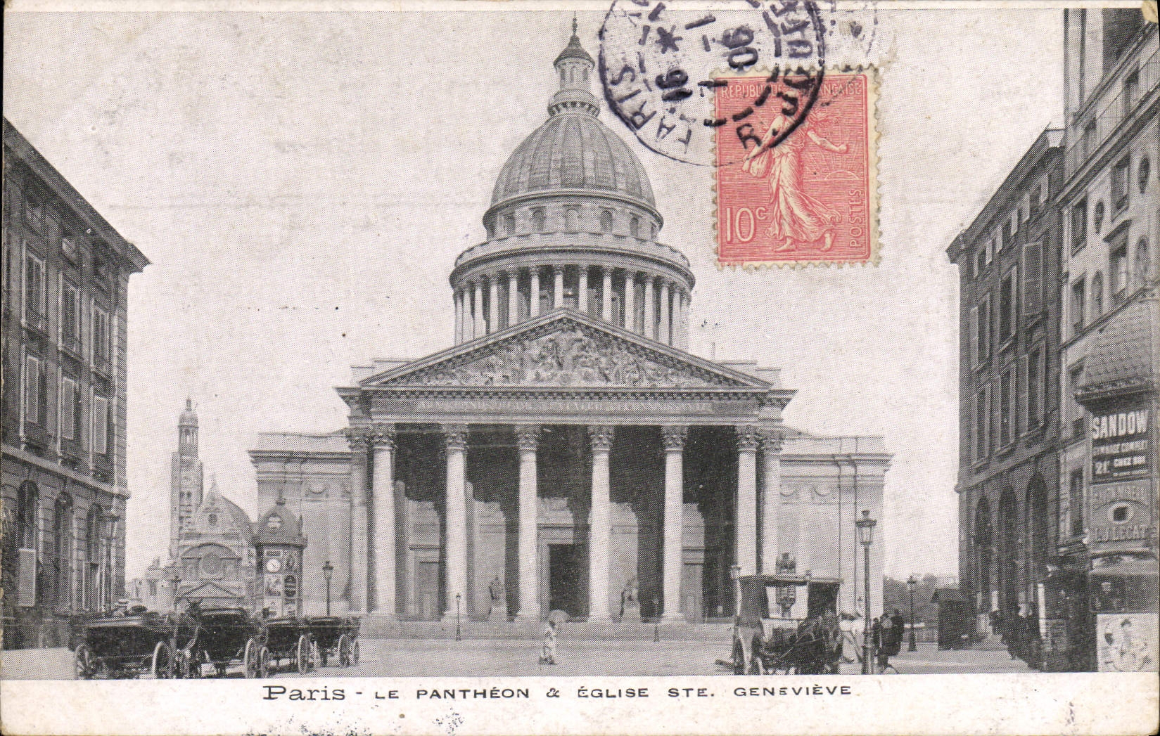 CPA Paris Le Pantheon Eglise Ste Genevieve