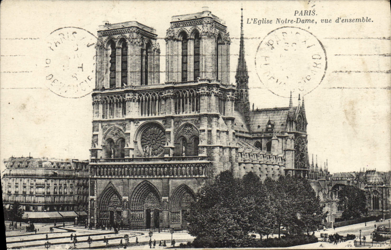 CPA Paris L'Eglise Notre Dame Vue D'ensemble