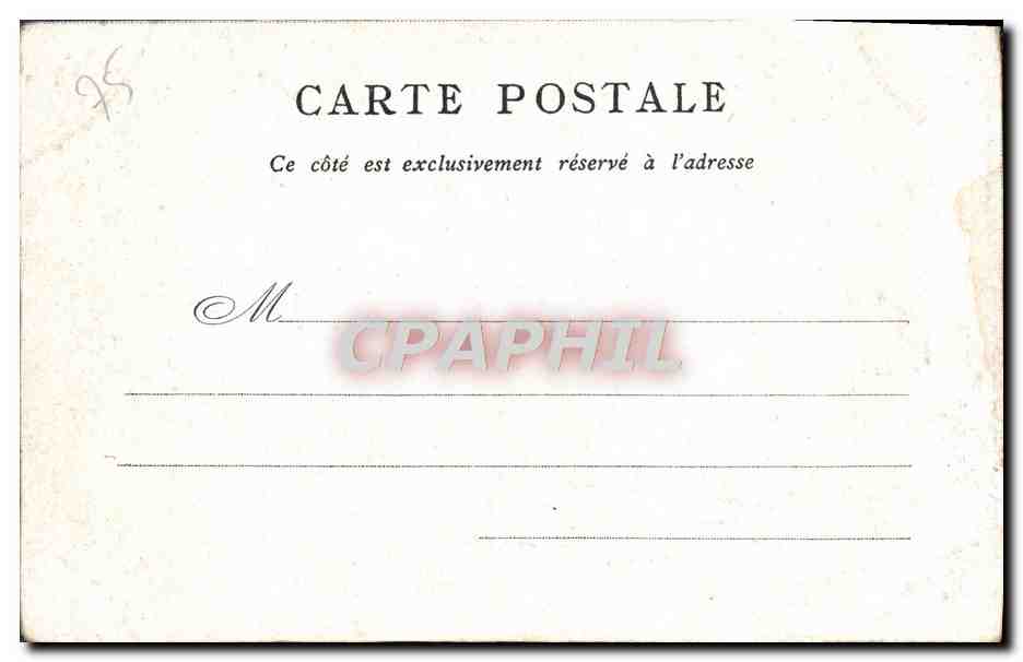CPA Paris Palais De Justice Edite Bon Marche — Rückseite