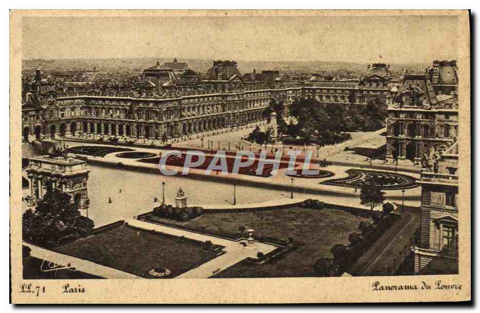CPA Paris Panorama Du Louvre