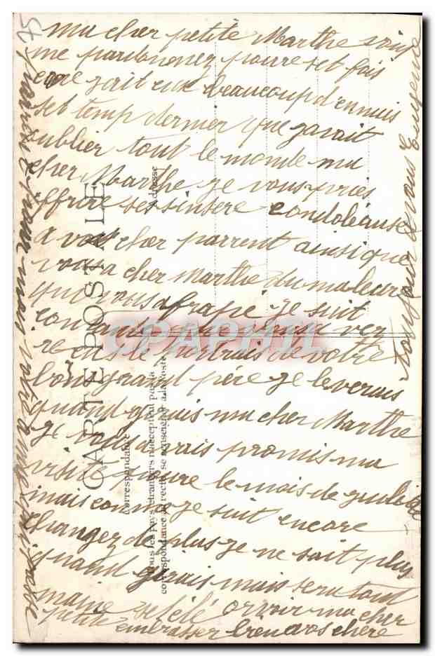 CPA Paris Colonne Vendome — Rückseite