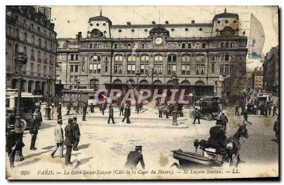 CPA Paris La Gare Saint Lazare