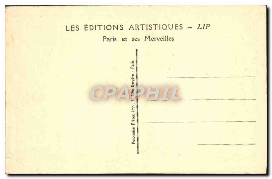 CPA Paris La Porte Saint Denis — Verso