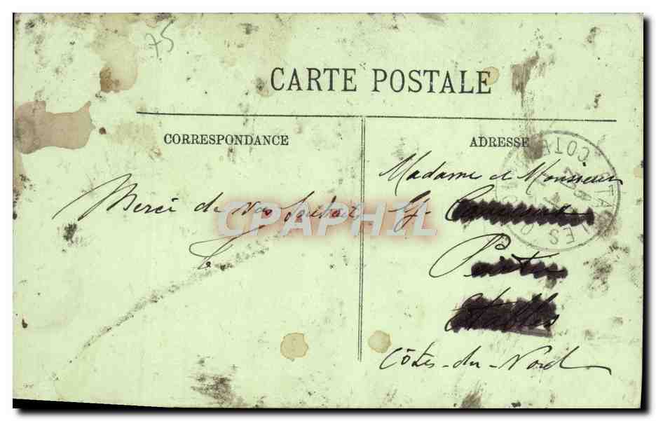 Inondations de Paris — Janvier 1910 — Rue Chaumois — Éditeur : 104 — Verso