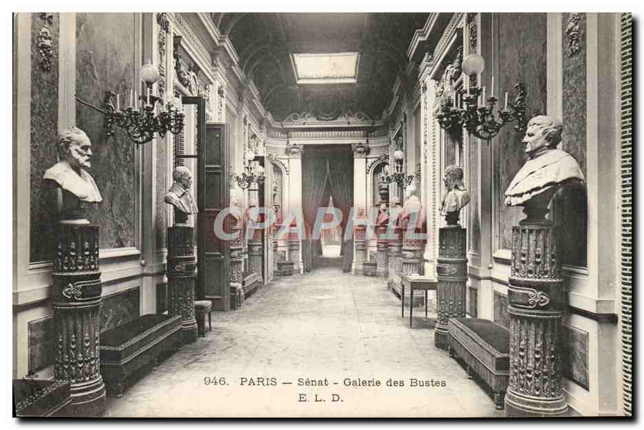 CPA Paris Senat Galerie Des Bustes