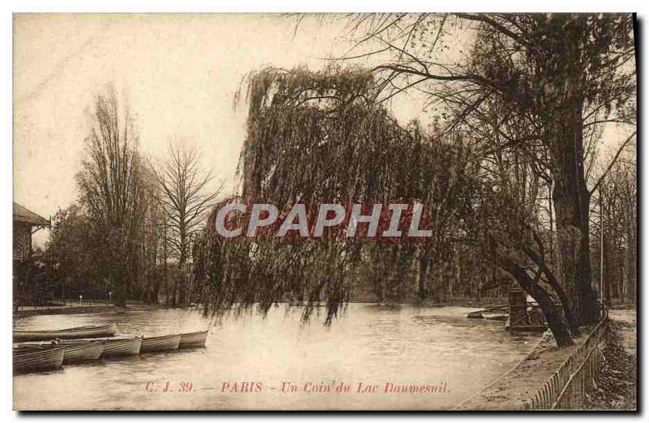 CPA Paris Un Coin Du Lac Daumesnil