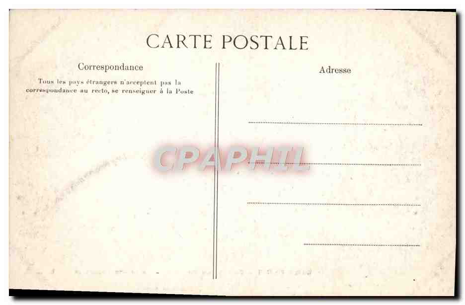 CPA Paris Presidence du Senat Salon des Huissiers — Verso