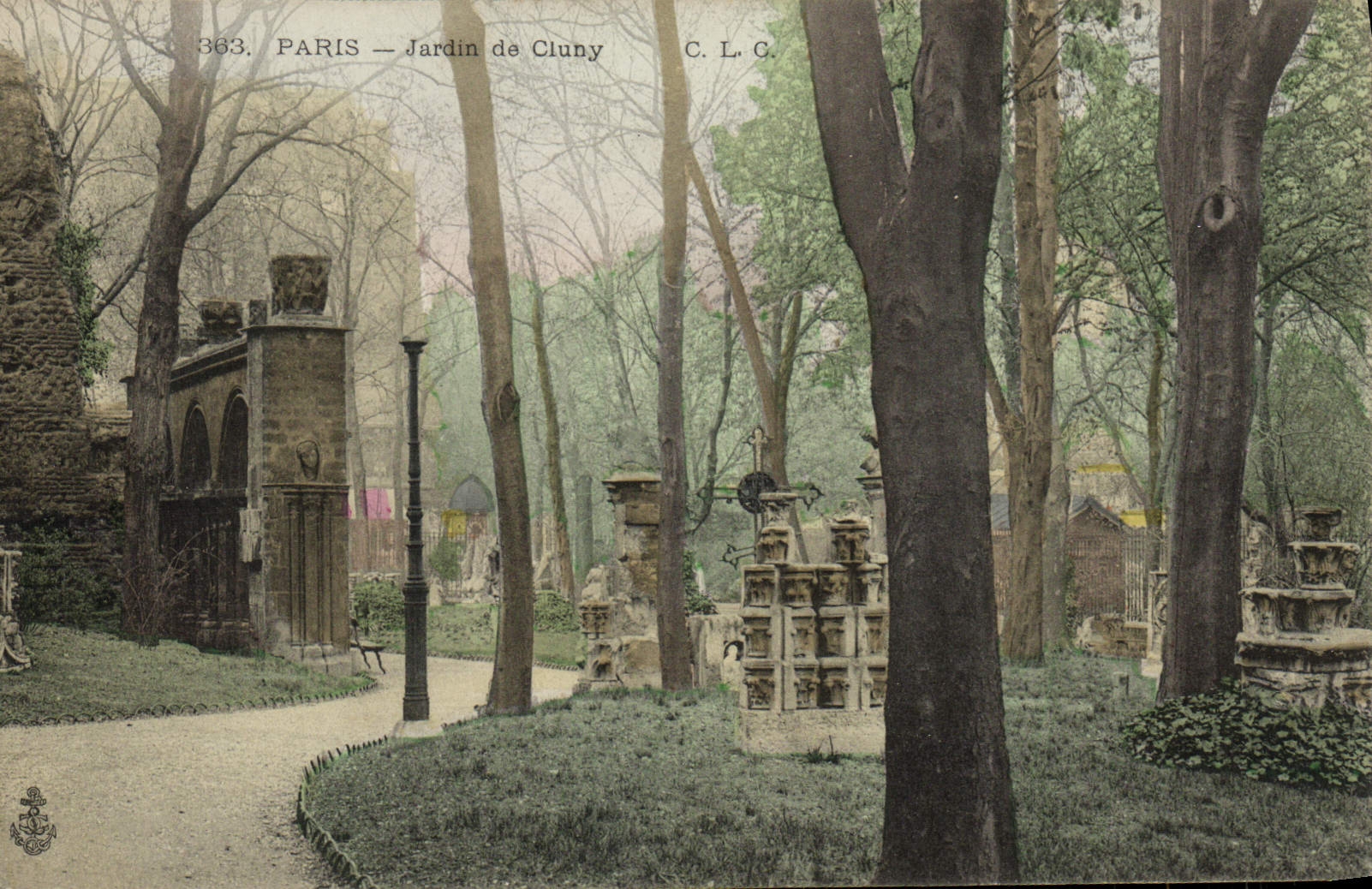 CPA Paris Jardin de Cluny 