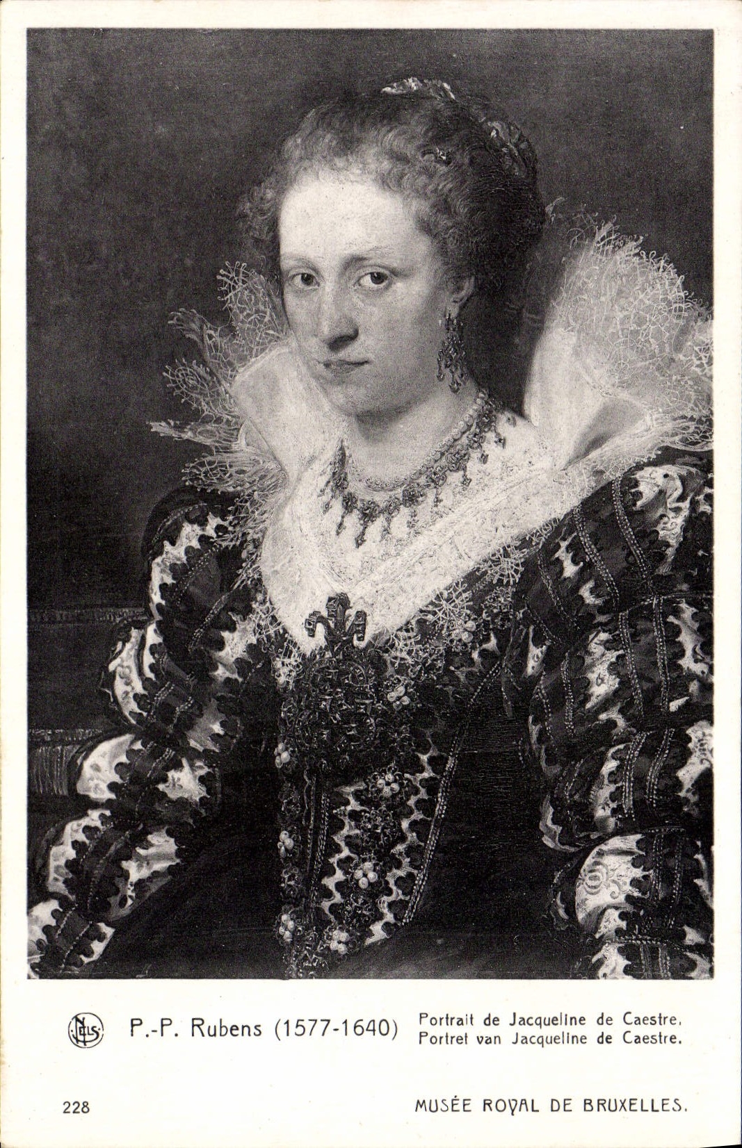 Portrait de Jacqueline de Caestre — par P.-P. Rubens (1577-1640) — Musée Royal de Bruxelles, n° 228