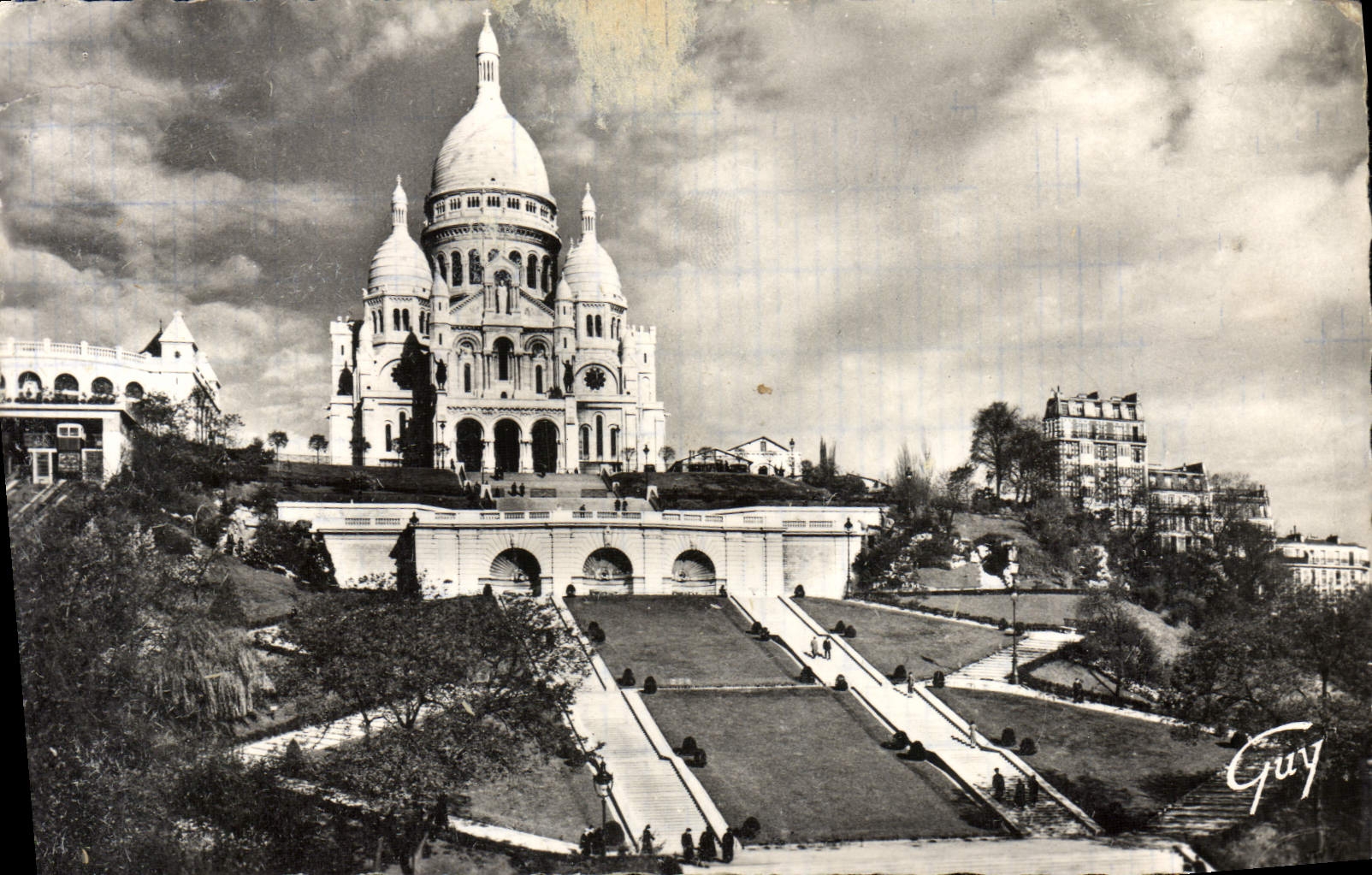 Tarjeta postal moderna París Y Sus Maravillas Basílica Del Sagrado Corazón