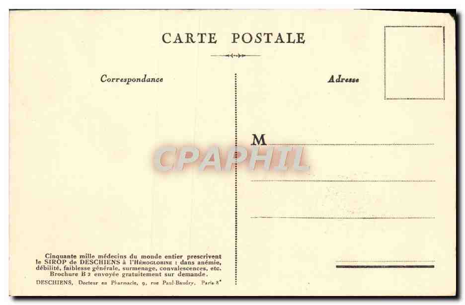 CPA Paris Notre Dame — Verso