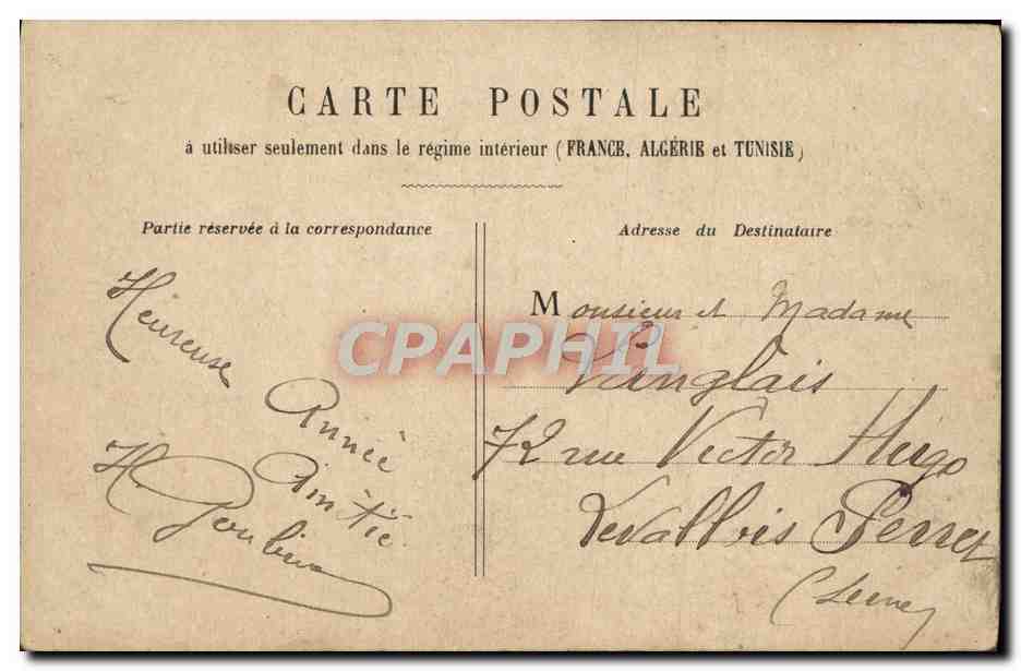 CPA Paris Boulevard De La Madeleine — Rückseite