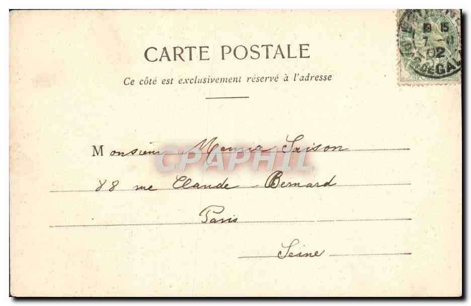 CPA Paris Buttes Chaumont Vue Generale — Verso