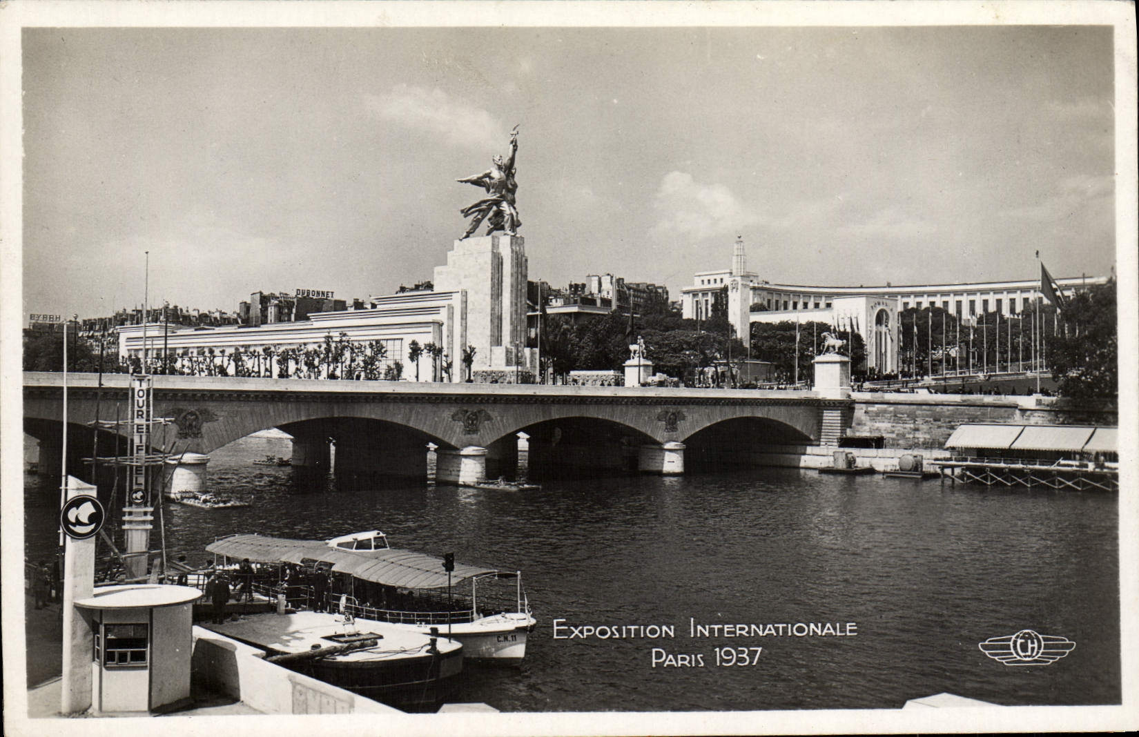 Brücke der Porte de Versailles — Internationale Ausstellung Paris 1937 — Verlag CH