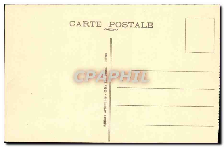 CPA Reims Le Monument De I'Armee Noire Militaria — Verso