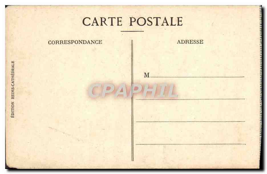 Reims — La Cathédrale avant le bombardement — Édition Reims-Cathédrale — Verso