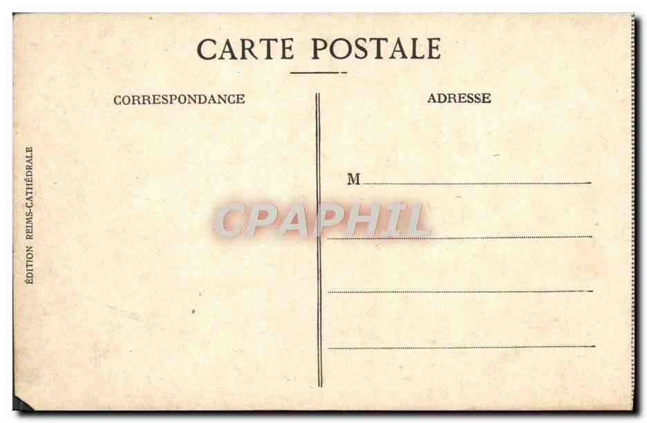 Reims — La Cathédrale après le bombardement — Édition Reims-Cathédrale — Rückseite