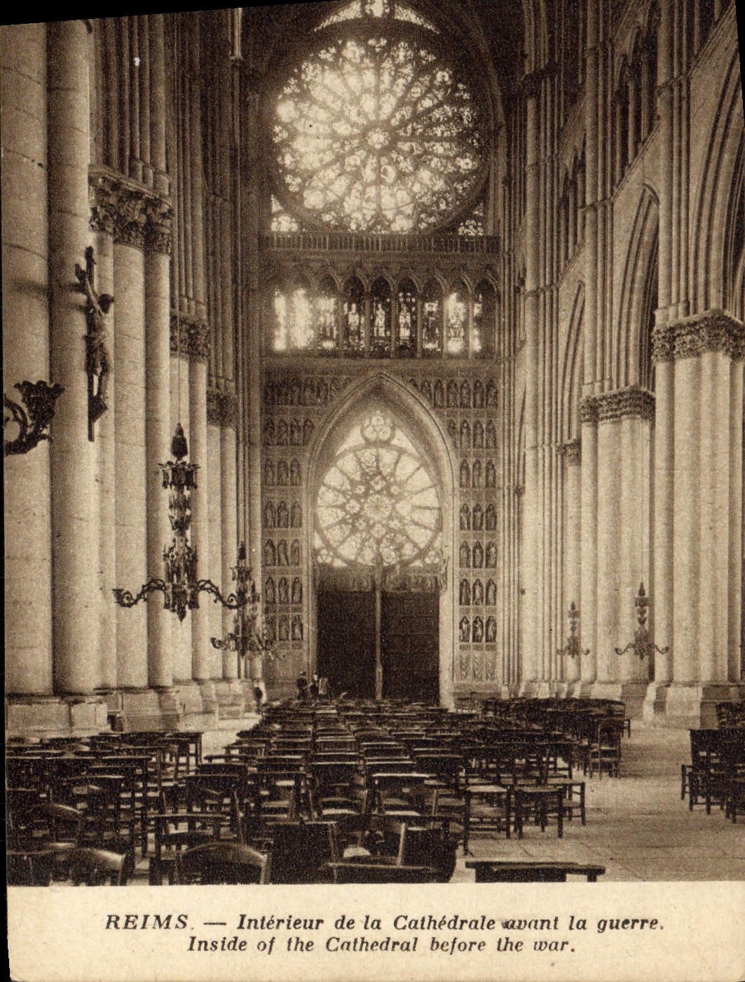 Reims — Intérieur de la Cathédrale avant la guerre — Édition Reims-Cathédrale
