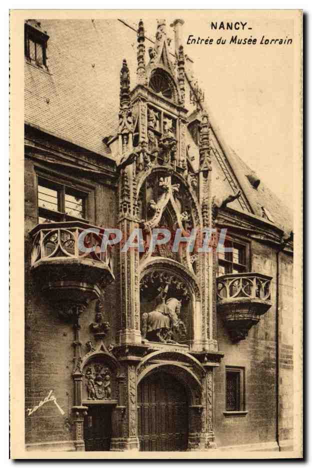 CPA Nancy Entree Du Musee Lorrain