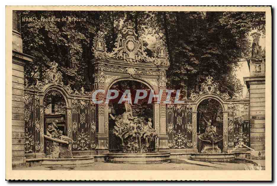 NANCY — Fontaine de Neptune — Édition d'Art Weber, Nancy