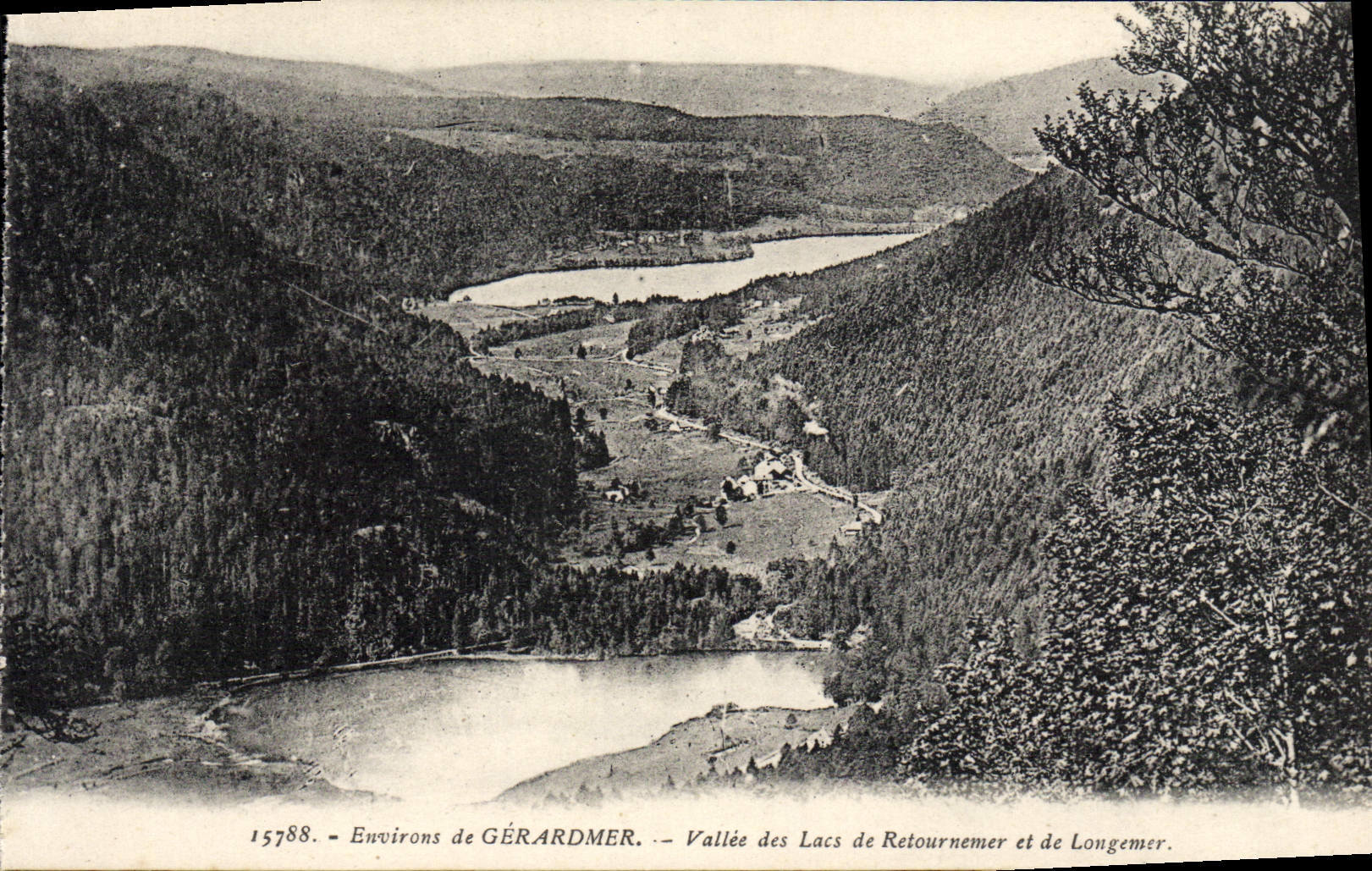 Environ de GÉRARDMER — Vallée des Lacs de Retournemer et de Longemer — éditeur CPAPHIL, n° 15788