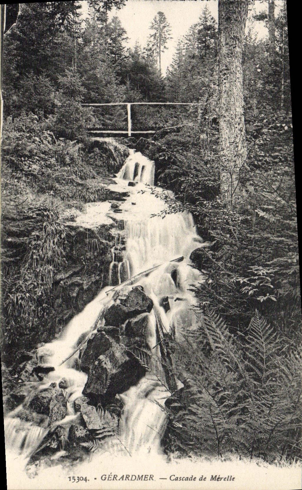 Gérardmer — Cascade de Mérellle — éditeur Cartes 'La Cigogne', Strasbourg - Anverso
