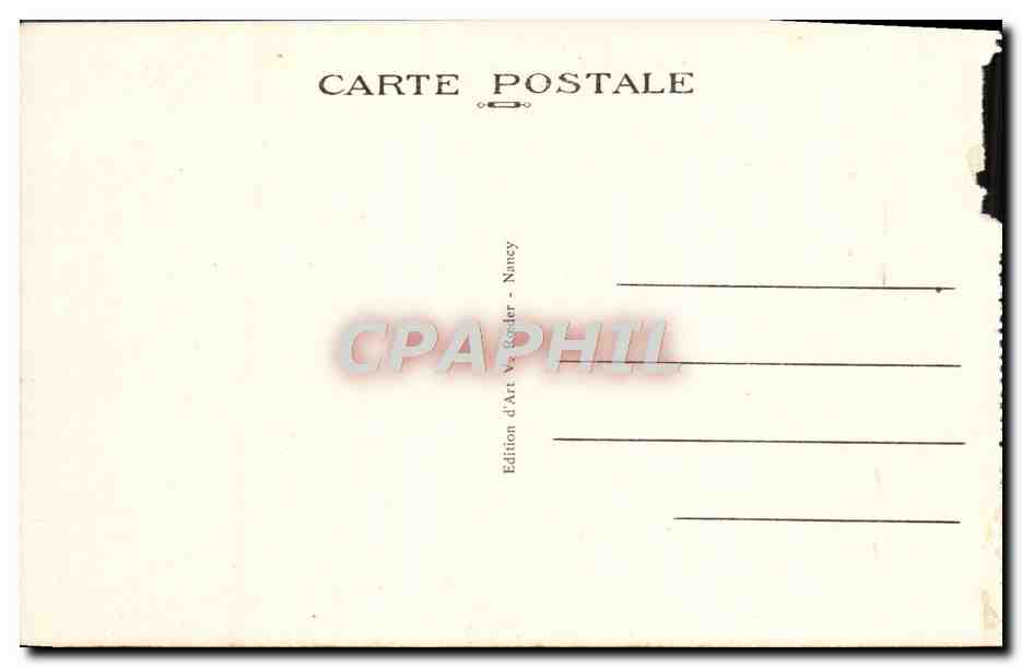 CPA Nancy La Gare — Rückseite