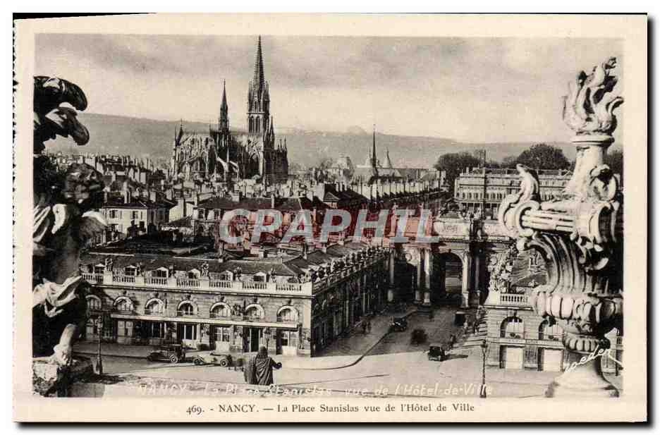 CPA Nancy La Place Stanislas Vue de l'hotel de ville