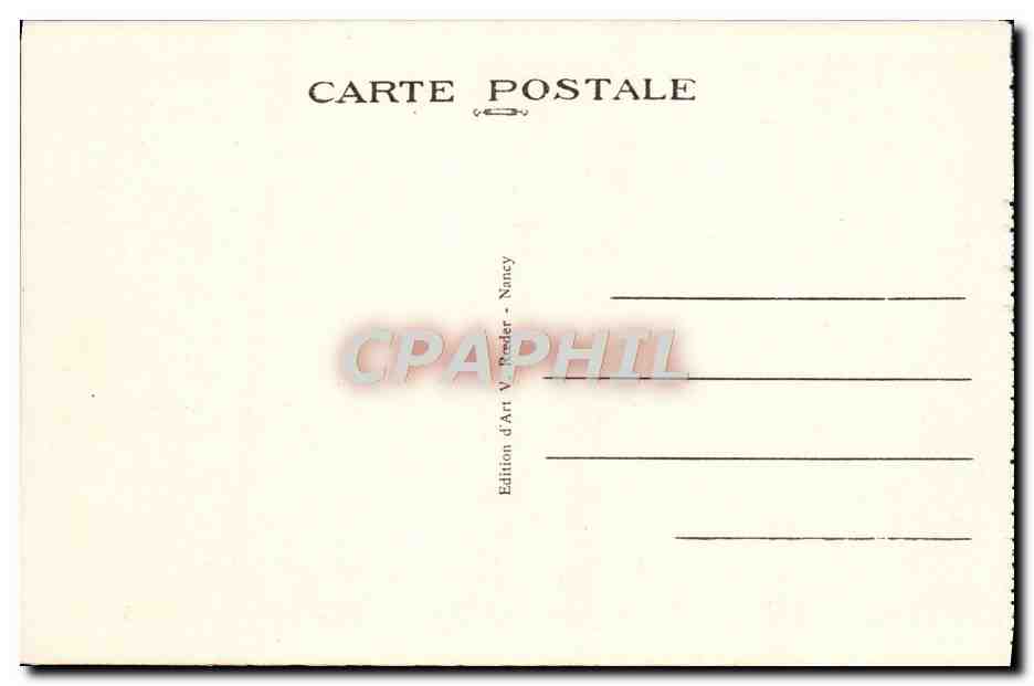 CPA Nancy Eglise St Epvre — Verso
