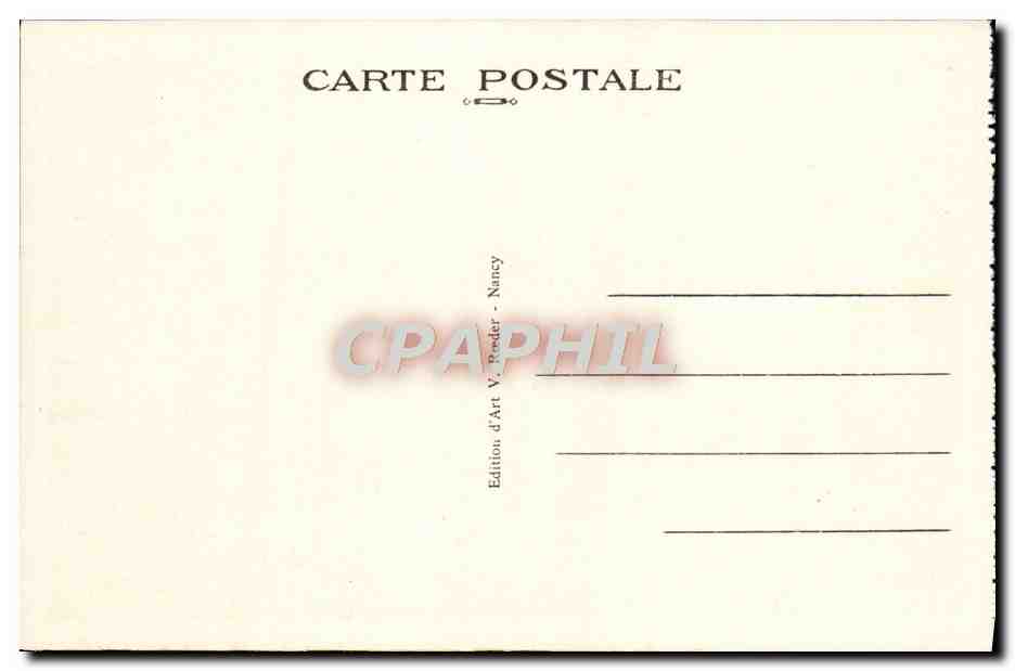 CPA Nancy Porte De La Craffe — Verso