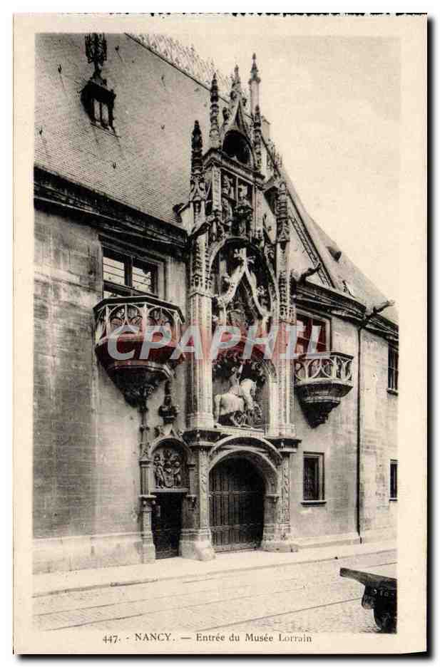 CPA Nancy Entree Du Musee Lorrain